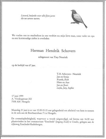 Herman Hendrik Schovers